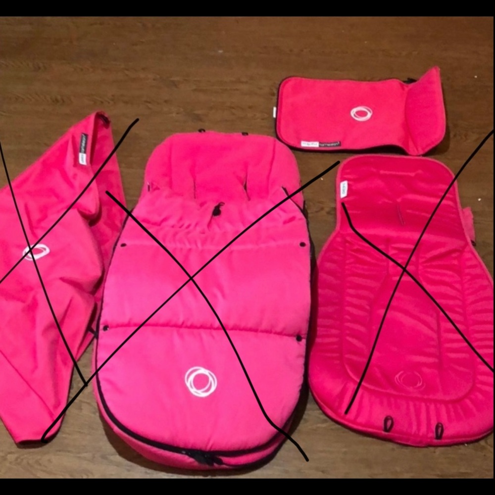 Bugaboo chameleon hot pink apron